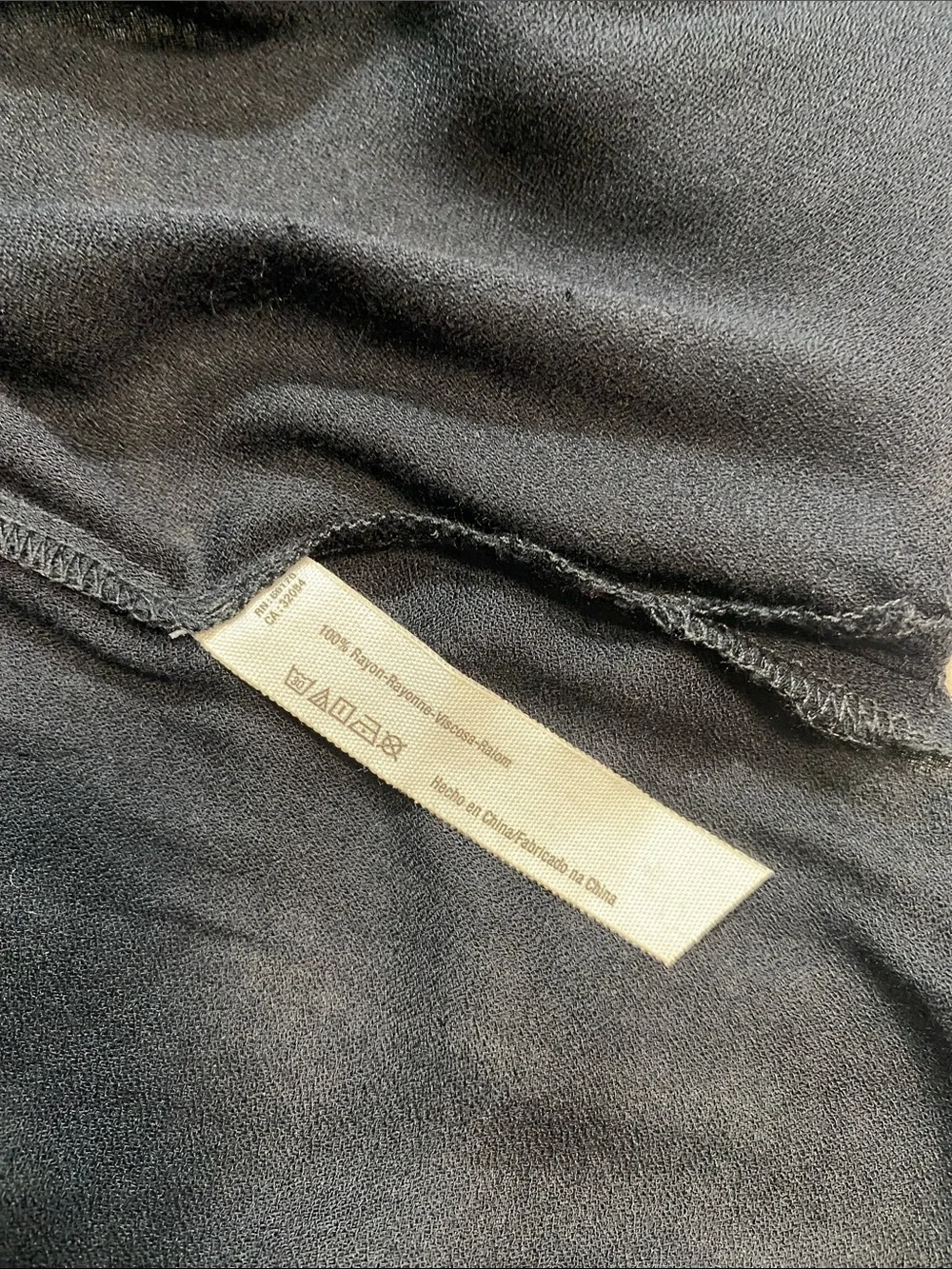 Free People Black Long Crisscross-Back Nightgown with Asymmetric Hem 100% Rayon